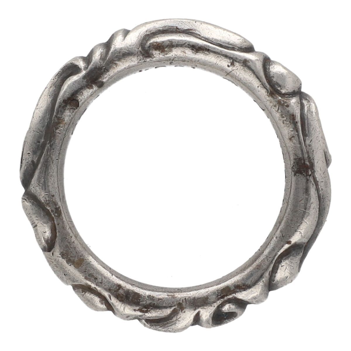 中古】 CHROME HEARTS クロムハーツ スクロールバンド リング 21号 