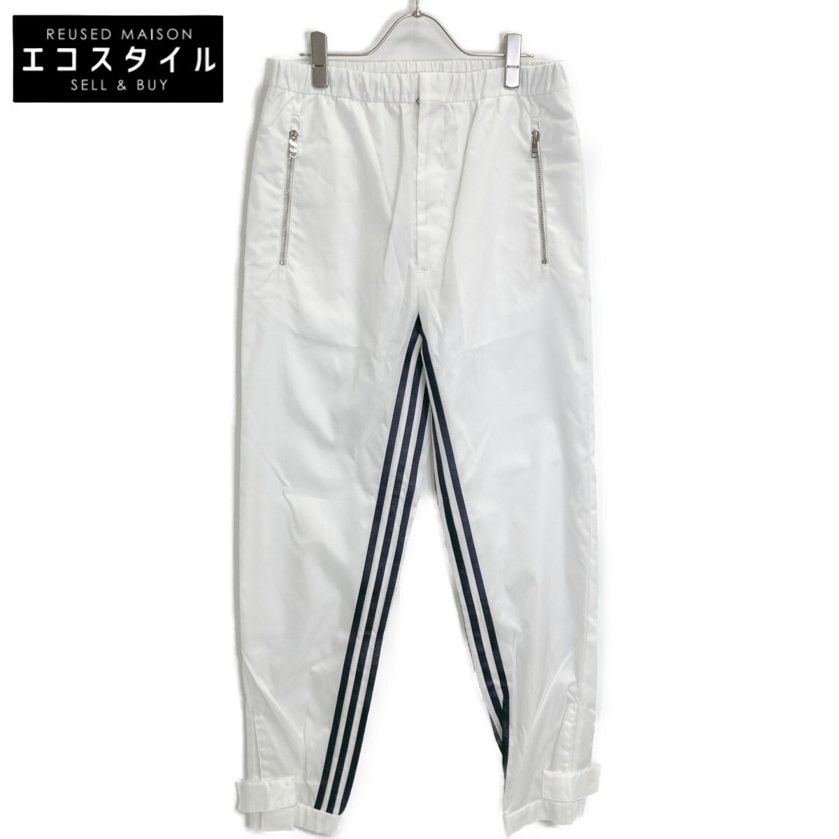 PRADA プラダ x adidasアディダス 正規 SPH155 ReNylon 3ストライプ トライアングルロゴ トラックパンツ XS