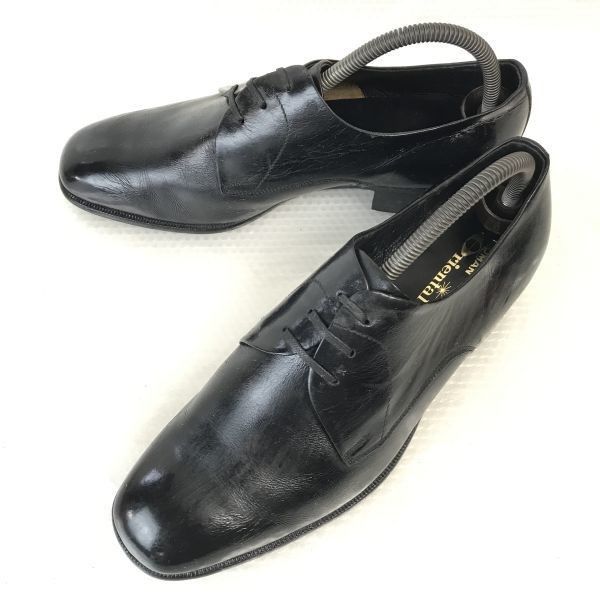 定価6万↑ ROMAN Oriental|オリエンタル 本革|プレーントゥ 幅広25.5EEEE|黒|BLACK ビジネス|dress shoes◆pB-158<sale>