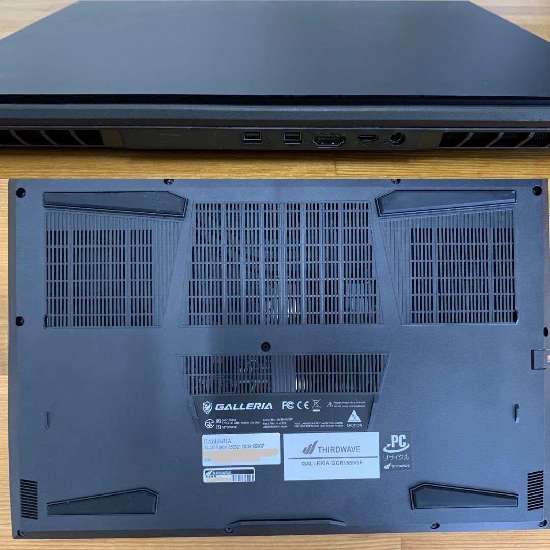 Galleria GCR1650GF i5-9300H 16GB 512GB