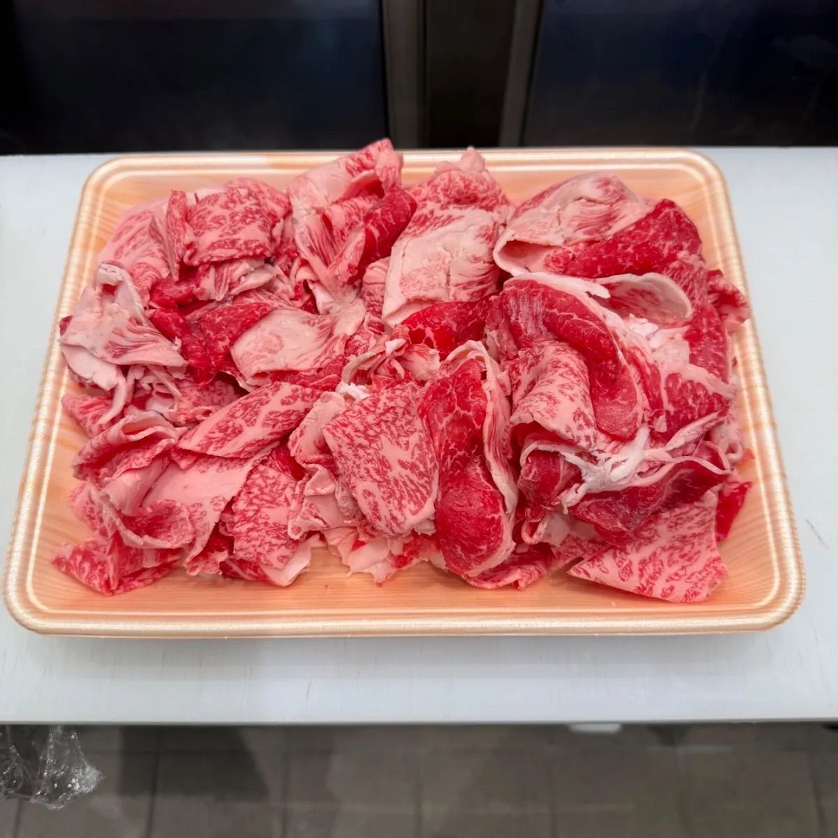 薄切り切り落とし 山形牛•大和牛 １Kg MERCADOAVALIA_COM_BR