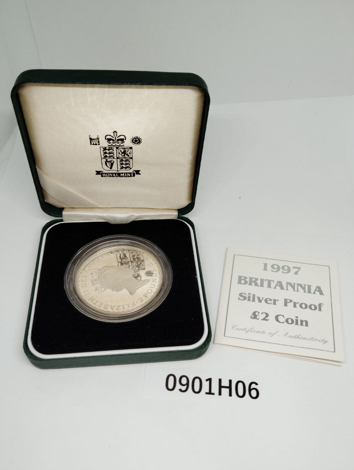 0901H06】 1997 イギリス ブリタニア 2ポンド 1オンス 銀貨