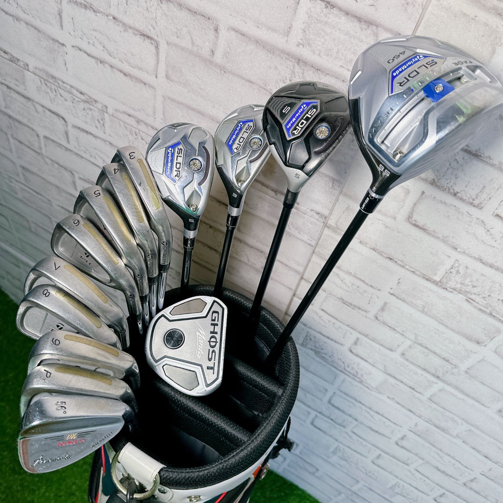 9【ゴルフクラブセット】テーラーメイド 初心者オススメ メンズセット