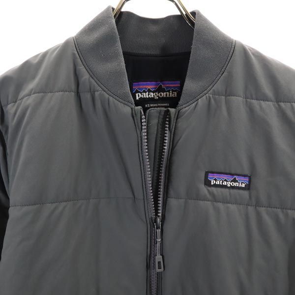 パタゴニア アウトドア 中綿ジャケット XS グレー patagonia ロゴ 