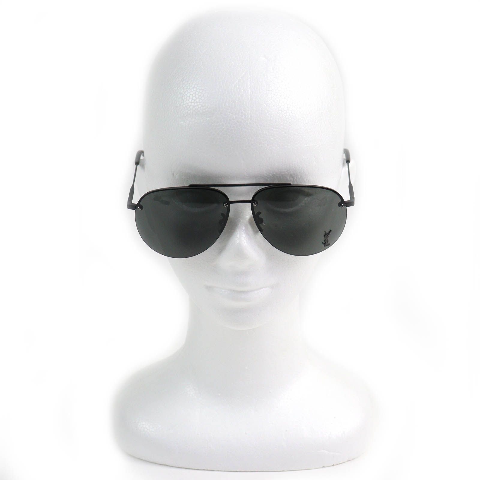 極美品△SAINT LAURENT サンローラン CLASSIC 11/F M 001 ロゴ入り  