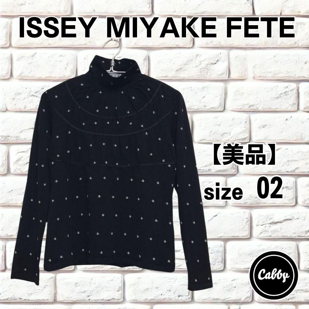 ISSEY MIYAKE FETE イッセイミヤケ カットソー 刺繍 サイズ02