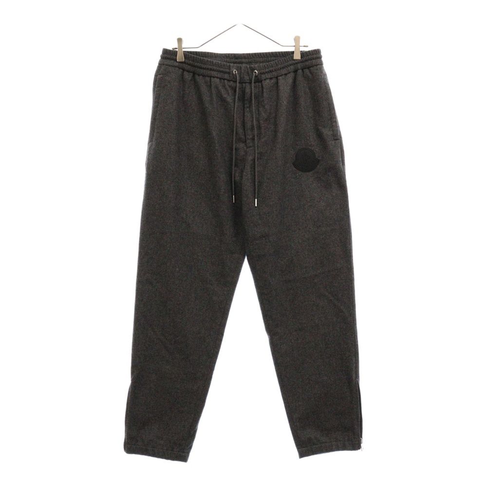 MONCLER (モンクレール) PANTALONE ロゴワッペン ウールスウェット 