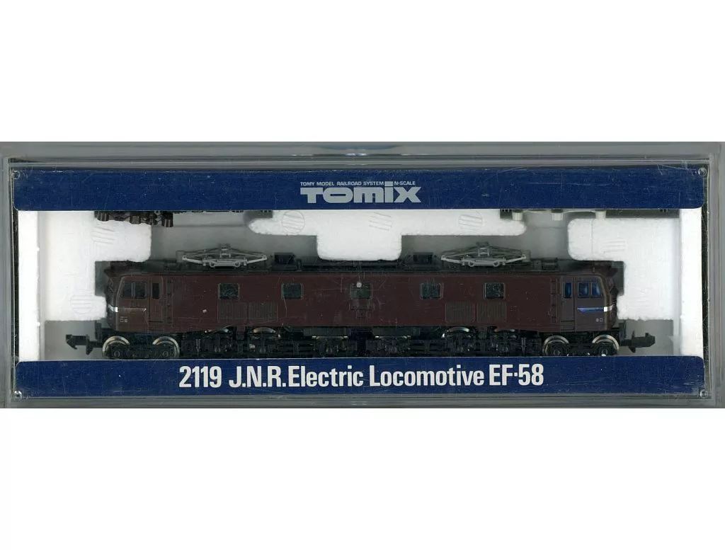 中古】鉄道模型 1/150 国鉄 EF58形電気機関車 茶色・Hゴム窓・ヒサシ付