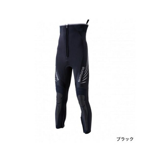 ≪ 21年3月新商品 ≫ シマノ ブラックパールフィット鮎タイツ 2.5mm FI-021U ブラック SBサイズ