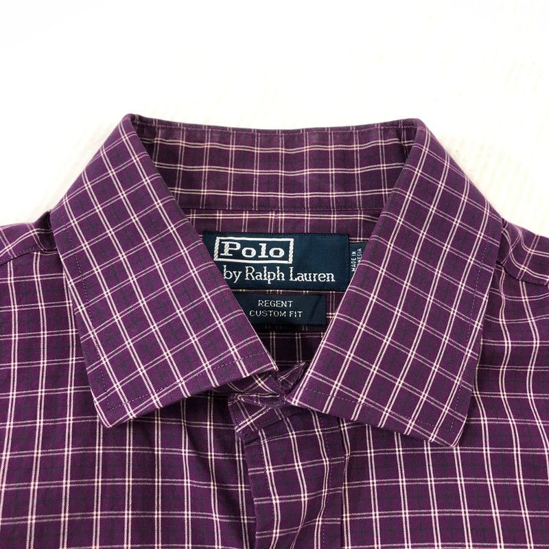 ラルフローレン　新品　160 Ralph Lauren 長袖シャツ L チェック Polo Ralph Lauren Cotton Check L/S Shirt 赤 XL ポロラルフ