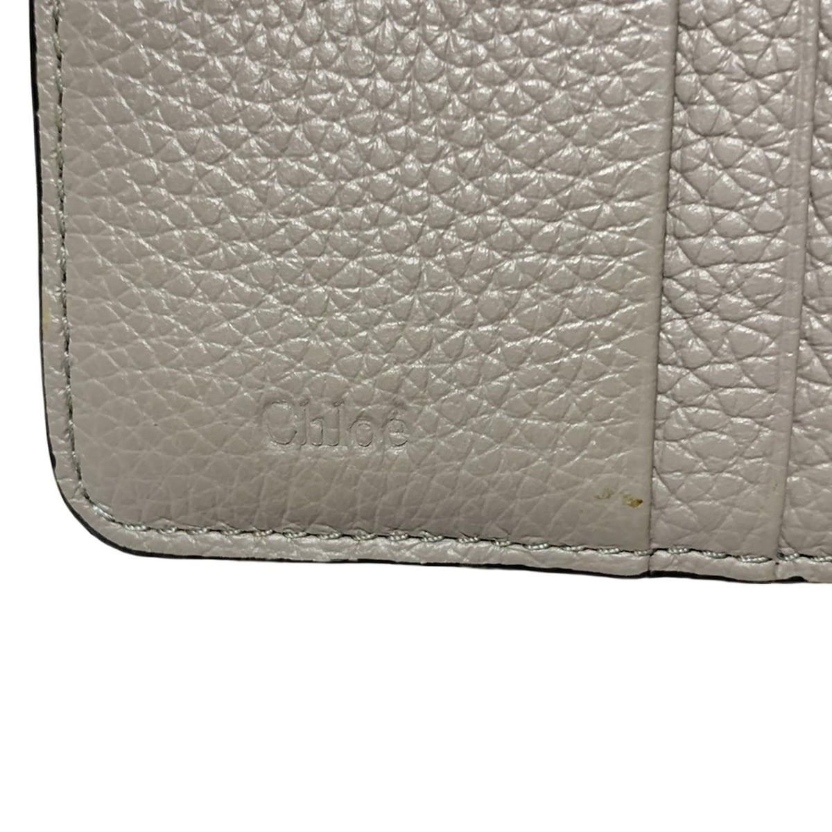 Chloe(クロエ) 2つ折り財布 - グレーベージュ ラウンド