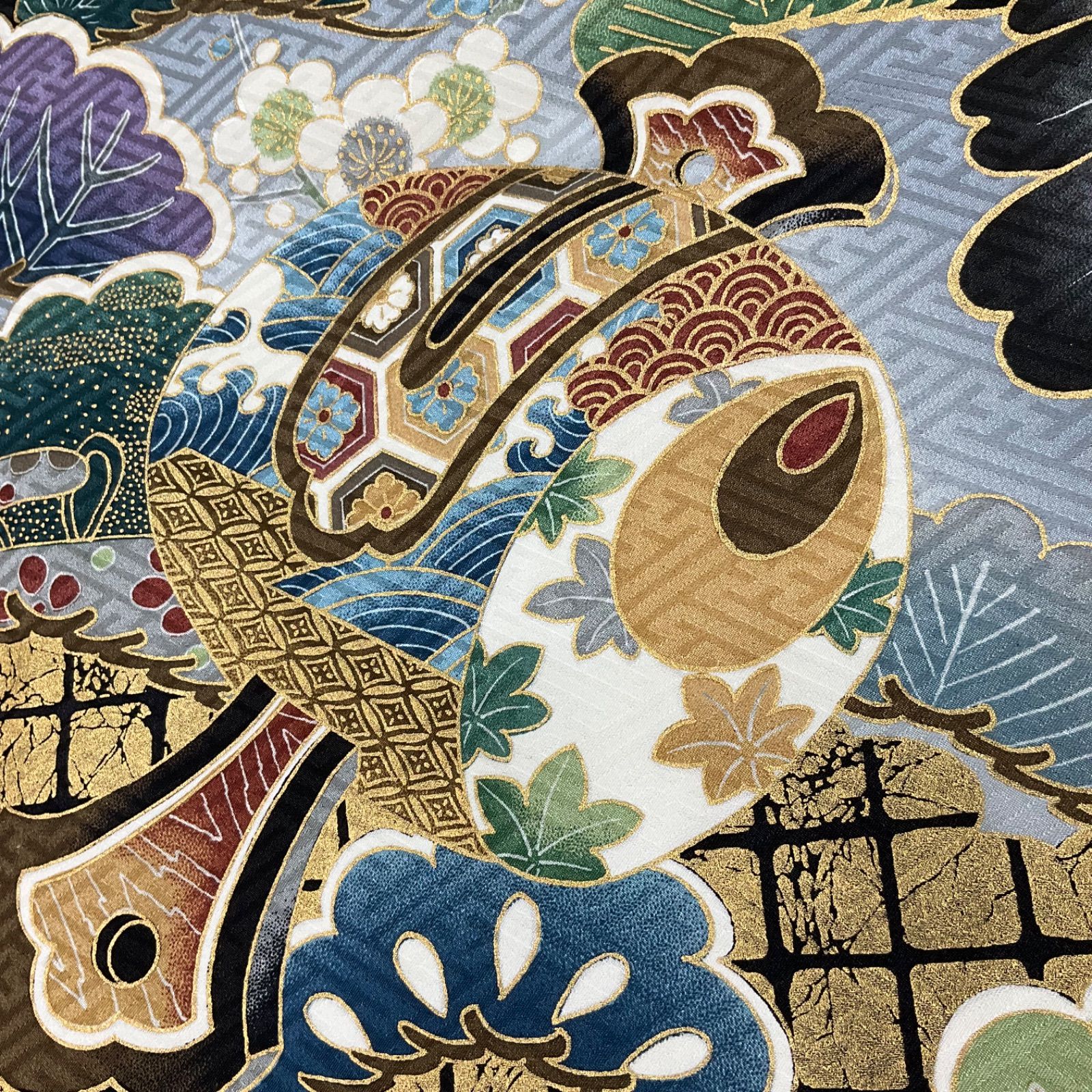 ◆kimono+one◆美品◆産着◆お宮参り◆正絹◆五つ紋◆襦袢付き◆七五三◆３歳用◆男の子着物◆七五三お詣り男の子着物こどものひお正月卒業式◆U125