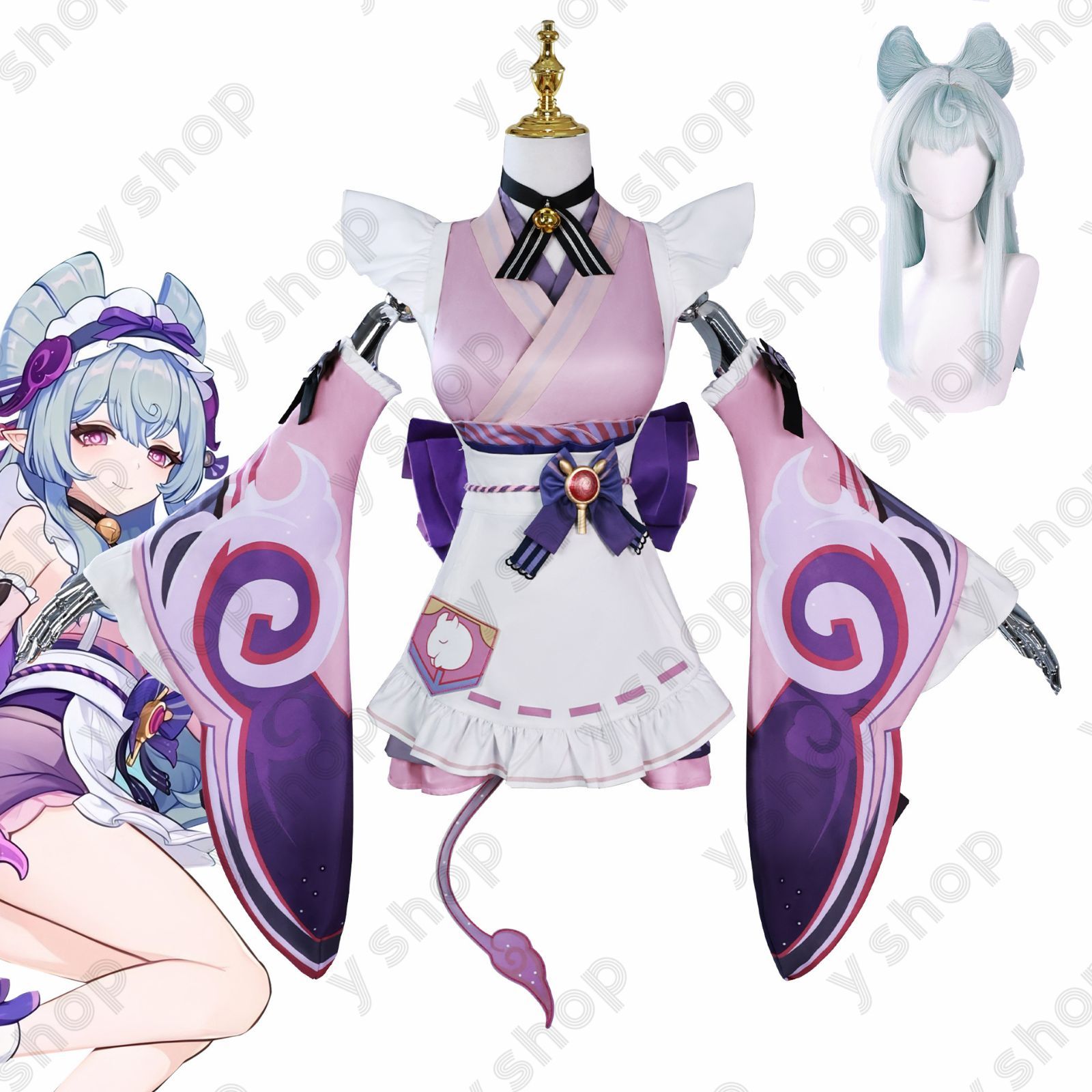 ウィッグ付き】原神 夢見月瑞希 ゆめみづきみずき コスプレ衣装 