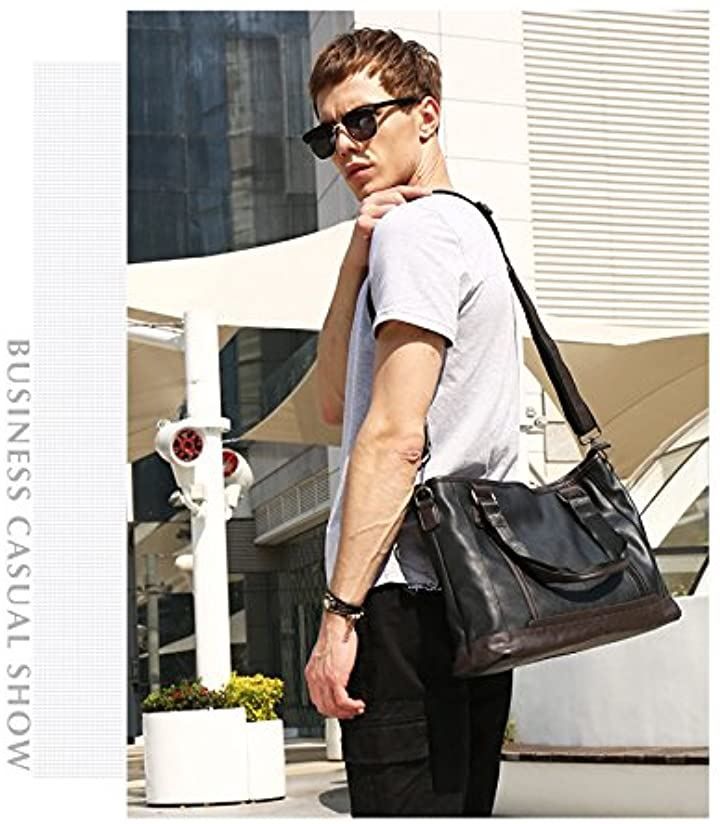 ビジネスバッグ メンズ 2WAY トートバッグ ショルダー ブリーフケース 編み込み カバン 鞄 就活 通勤 手提げ 斜めがけ A4 大容量