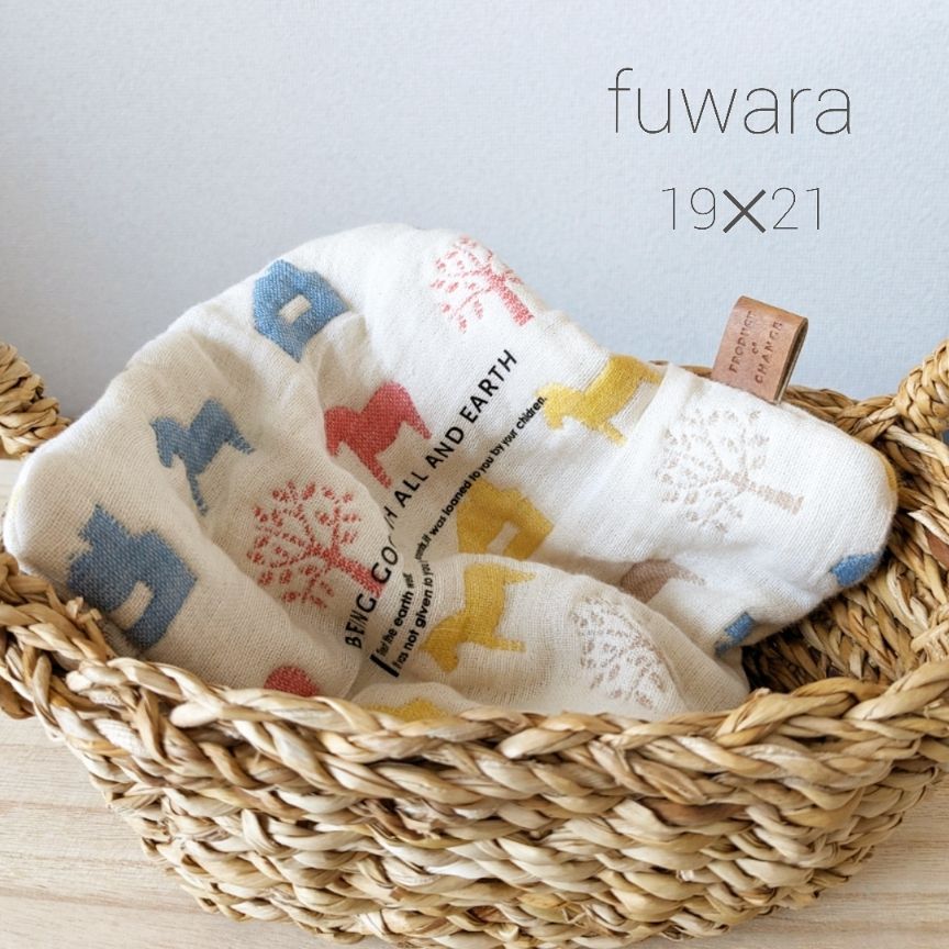 hanajam☆様専用です fuwara 12重ガーゼハンカチ タオル 木馬 多色