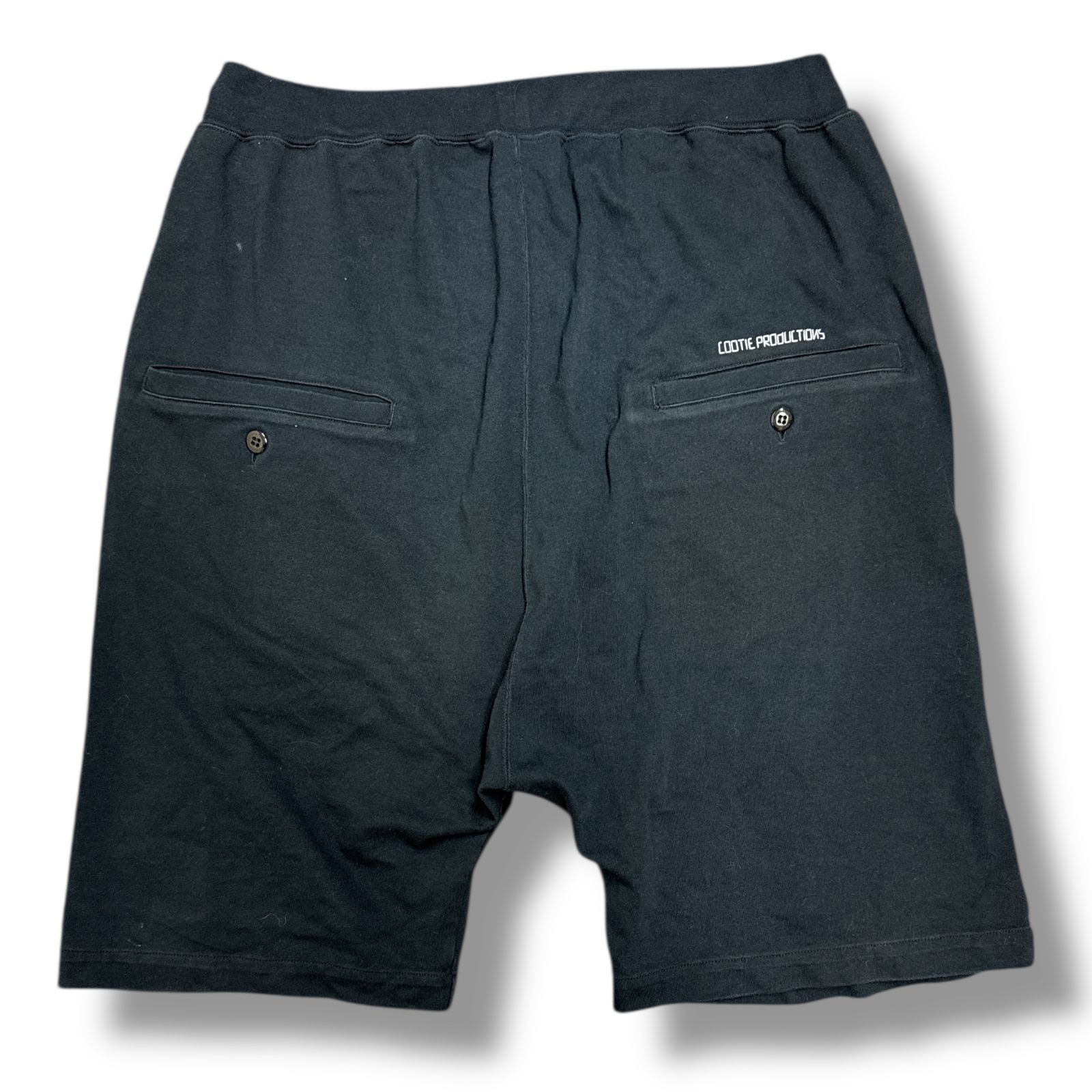 クーティー cootie 黒 カーゴショートパンツ ゴムウエスト M