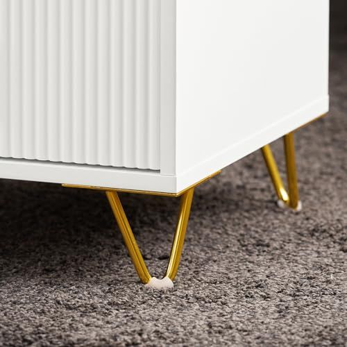 【送料無料】 SoBuy ナイトテーブル サイドテーブル ベッドサイドテーブル おしゃれ 北欧風 幅40*奥行き40*高さ63cm 木製 引き出し付き 電話台 ベッド横 ソファサイド ベッド周り収納 FBT115-L-W|ホワイト