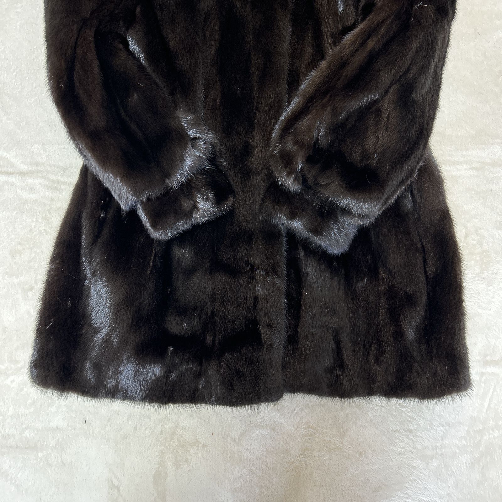 毛皮 ミンク ブラウン 防寒 コート 13号 管理番号KKVRA136 - メルカリ