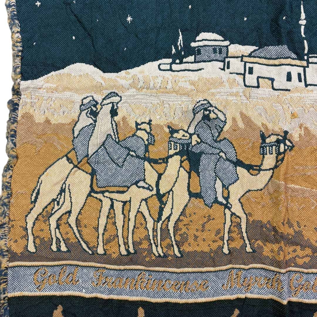 vintageラグ カーペット キリスト教 ベツレヘム 宗教 1700