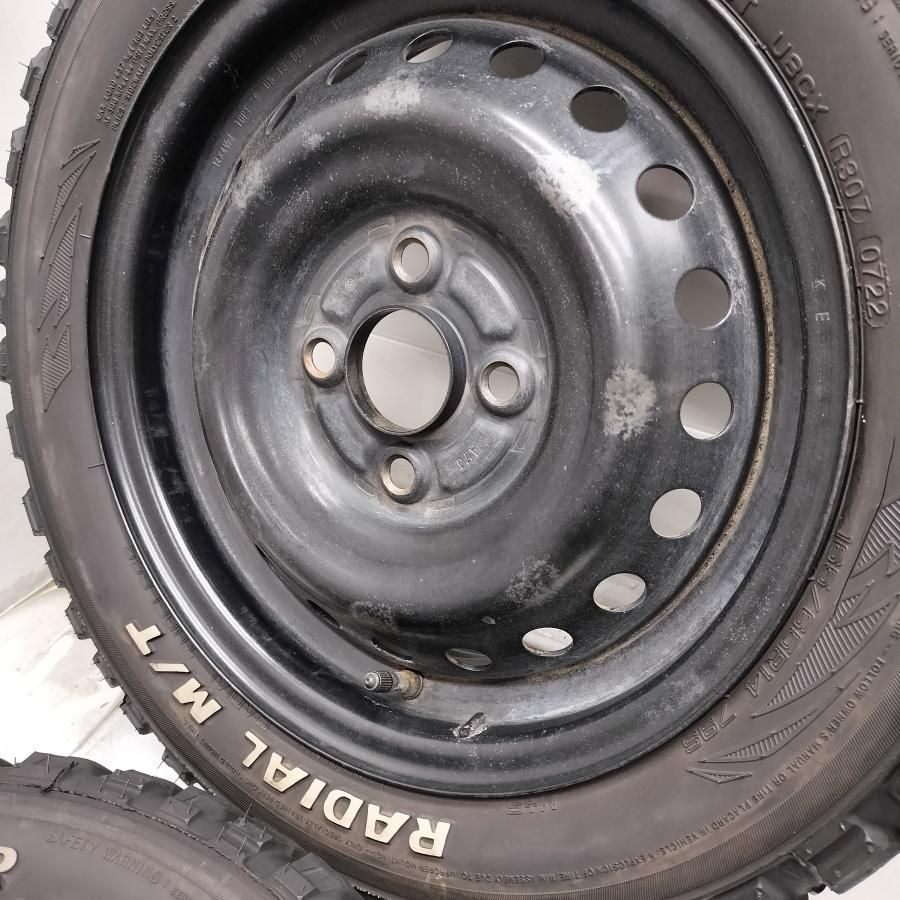 ◆本州・四国は送料無料◆ ＜オフロード ＆ ホイール 4本＞ 165/65R14 MUDSTAR '22年 14X4.5J ホンダ 純正 4H -100 軽自動車に！ ゴツゴツ！   中古