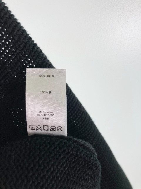 ★シュプリーム バックロゴニットセーター ブラック sizeL