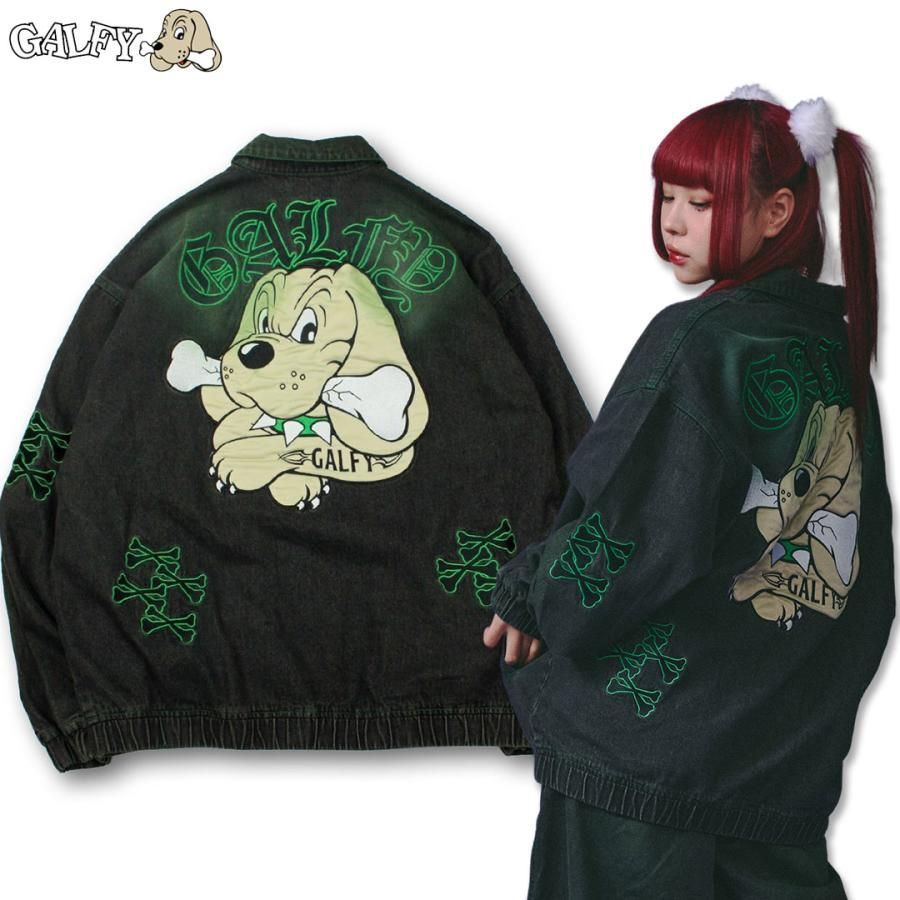 GALFY〜デニムジャケット〜 Amazon | (ガルフィー)GALFY 骨骨カラーデニムジャケット[144011