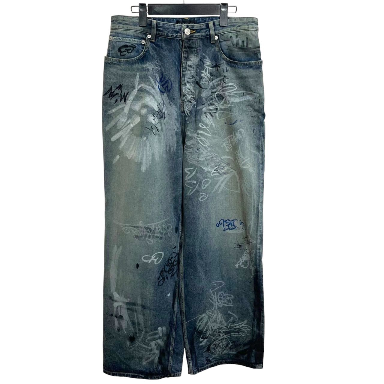 BALENCIAGA】GRAFFITI BAGGY DENIM PANTS バレンシアガ グラフィティ