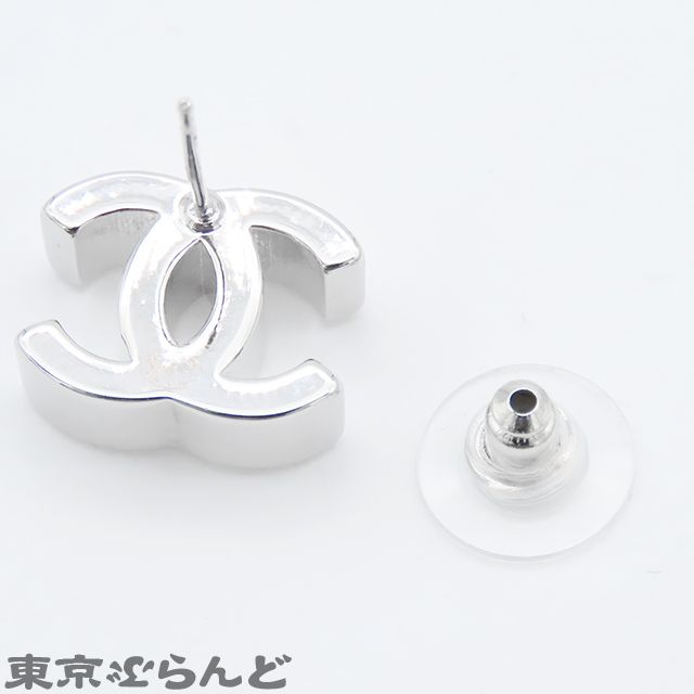 シャネル CHANEL ココマーク ラインストーン ピアス B25C
