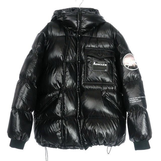 モンクレール MONCLER × FRAGMENT DESIGN ANTHEMY ダウンジャケット ブルゾン 4 ブラック 黒  F209U1850210 68950 国内正規