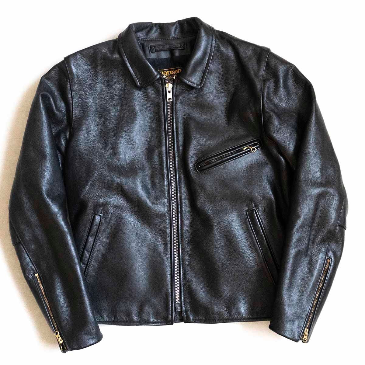 美品】 VANSON 【ENF エンフィールド シングル ライダース ジャケット ...