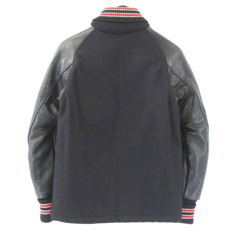 美品 SKOOKUM スクーカム スタジャン USA製 レザー切り替え ウール  