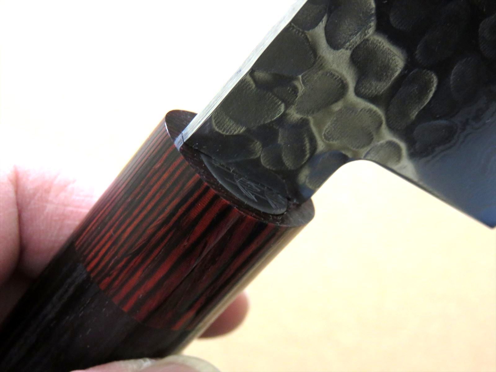 包丁 牛刀 21cm (210mm) 伊勢屋 ダマスカス 33層 V金10号 鍛錬