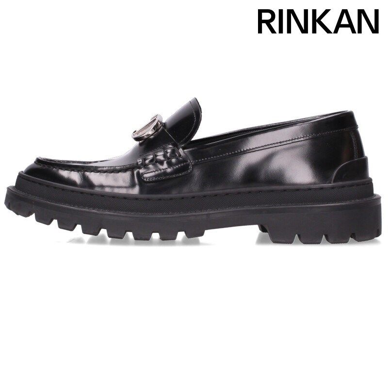 ディオール CDロゴプレート ローファー レザーシューズ メンズ 39