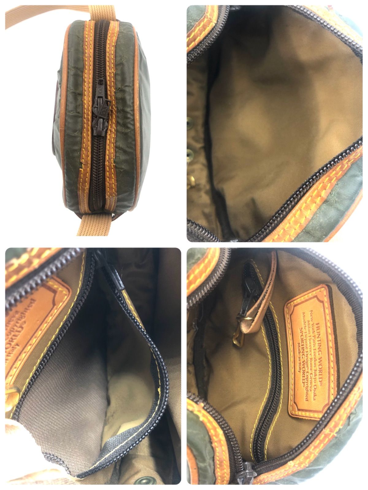 Hunting World ハンティングワールド バチュークロス×レザー 円