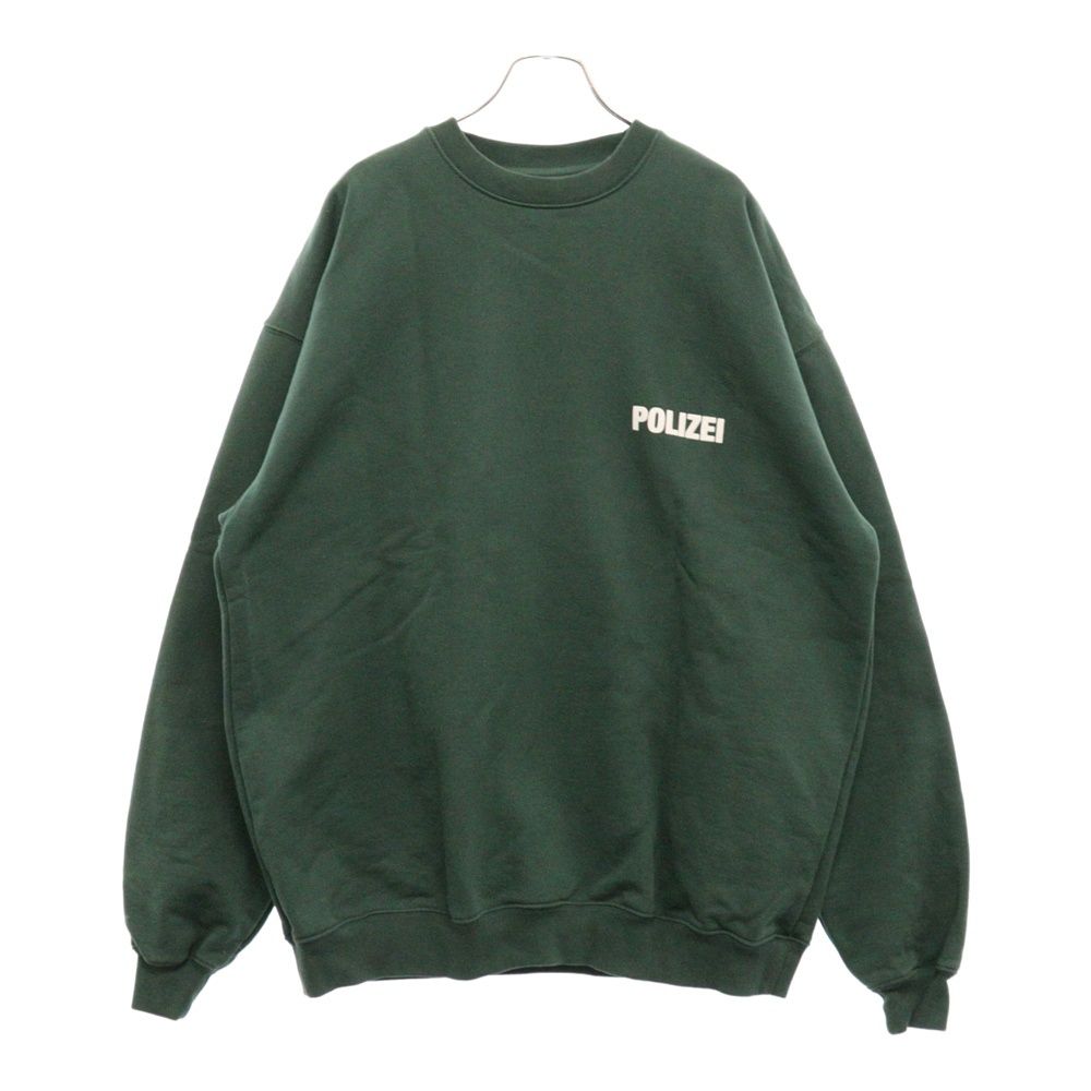 VETEMENTS (ヴェトモン) 22AW POLIZEI CREW SWEAT ポリス プリント  