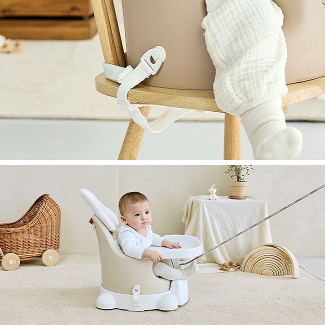 佐川急便配送】【アッシュクリーム】jellymom Muna Chair