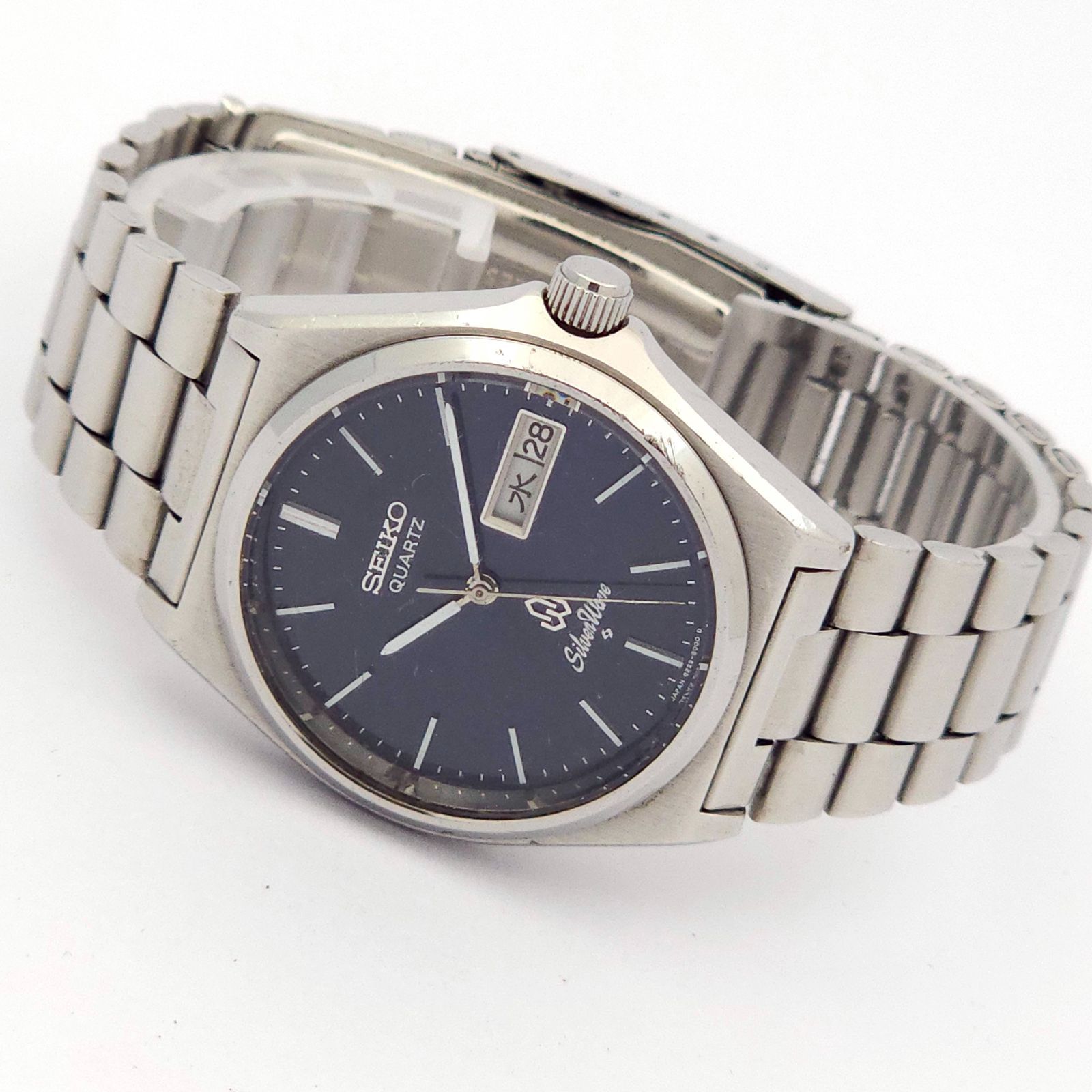 SEIKO セイコー シルバーウェーブ 8229-8000 QZ 動作品 濃青 SEIKO