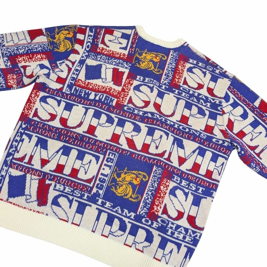 Supreme 23SS/Scarf Sweater/Lサイズ　美品 SUPREME Supreme シュプリーム 23SS Scarf Sweater スカーフセーター