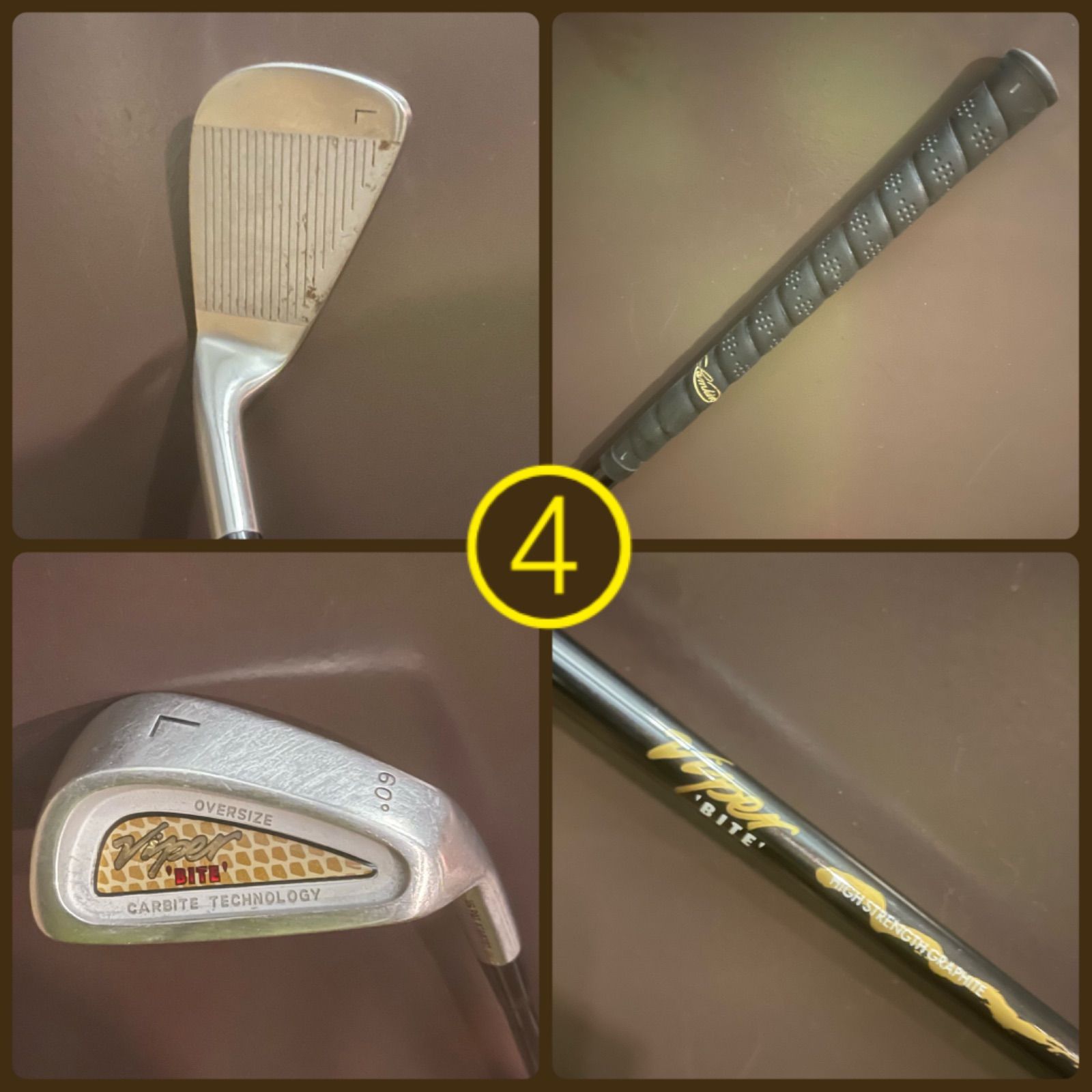 Yahoo!オークション - 中古ロブウェッジ VIPER BITE OVERSIZE LW 60 