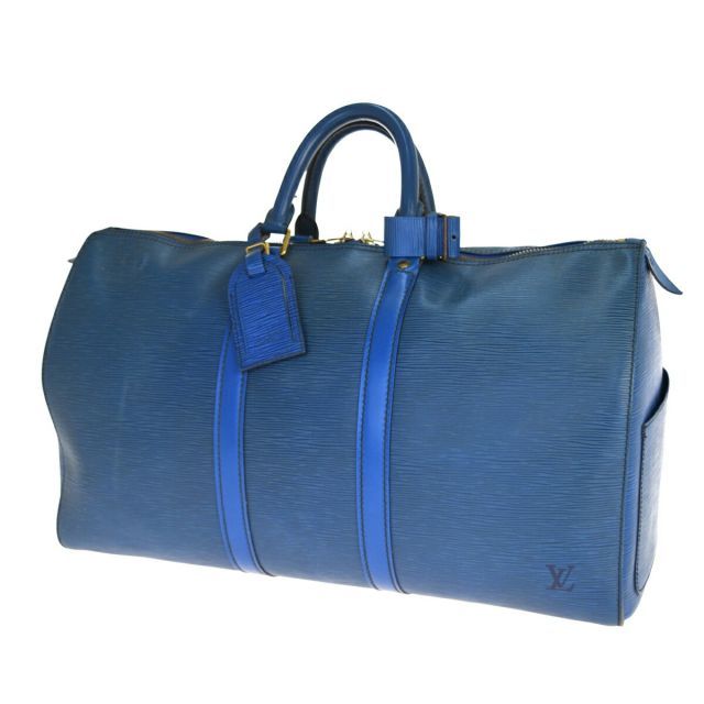 【中古】 ルイ・ヴィトン(Louis Vuitton) エピ キーポル 45 M42975 ボストンバッグ トレドブルー 65GC179