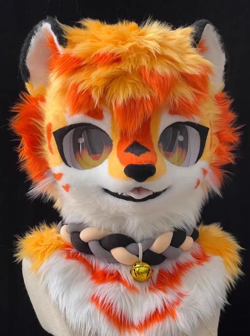 着ぐるみヘッド 虎 NO.342 オレンジ色 全頭ヘッド ケモノ ファースーツ ぬいぐるみ コスプレ コスチューム kigurumi 一点物