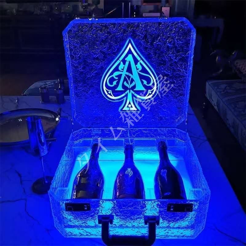 アルマンド アタッシュケース  ボトルケース　 LED ディスプレイ 6本 アルマンド LED ディスプレイ アタッシュ ケース シャンパン