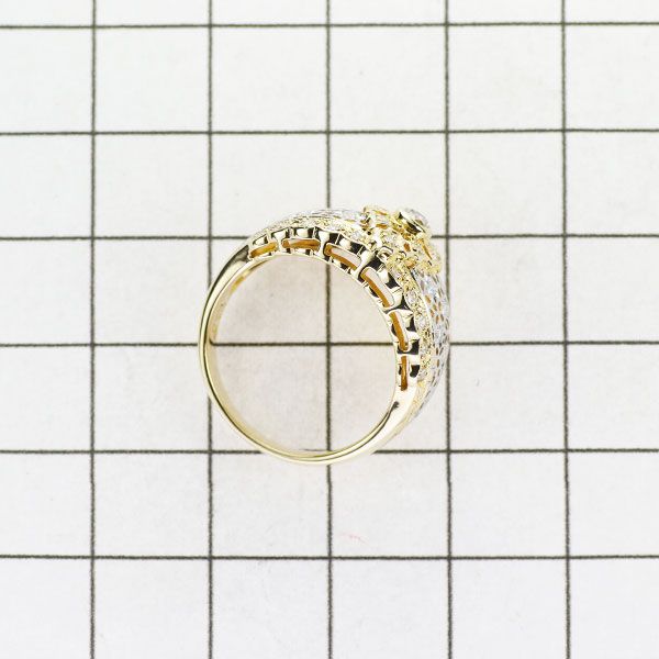アンブローズ K18/Pt900 ダイヤモンド リング 0.50ct 透かし彫り 