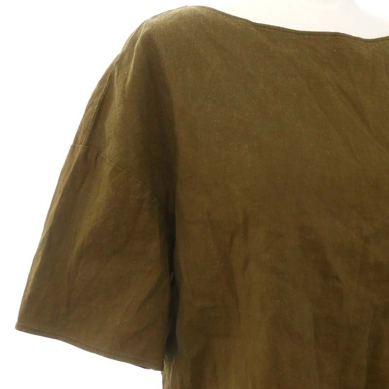 Theory luxe - 美品 theory luxe セオリー リュクス ブラウス 23春夏 カーキ 38 (M) クルーネック ストレッチ リネン 麻 半袖 トップス カットソー プルオーバー 日本製 シンプル 無地 大人 きれいめ オフィス カジュアル【レディース】【中古】 楽天市場】theory luxe セオリー リュクス ブラウス 23春夏