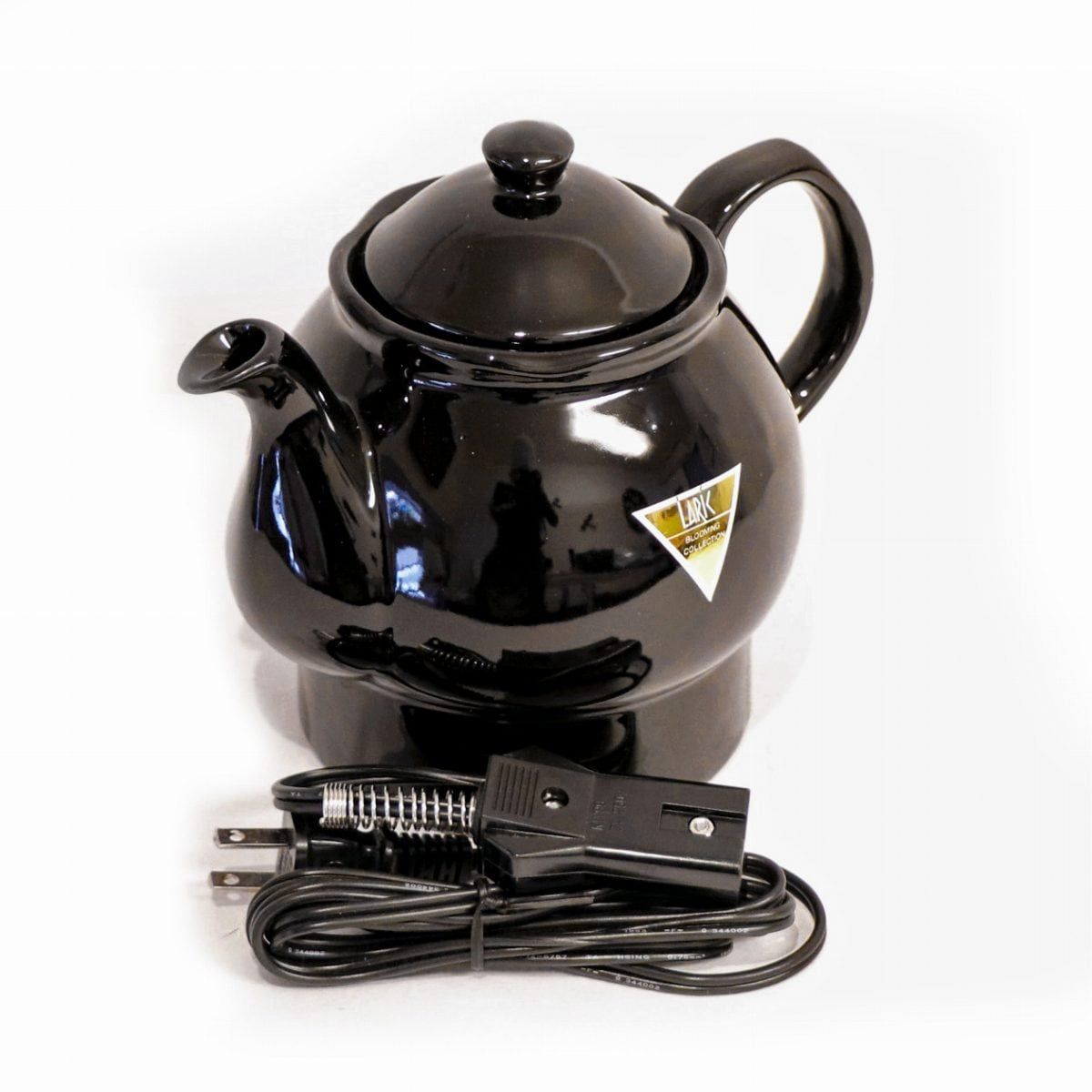 高敏・LARK・ニューラリック・陶器製・電気ポット・黒・動作確認済み