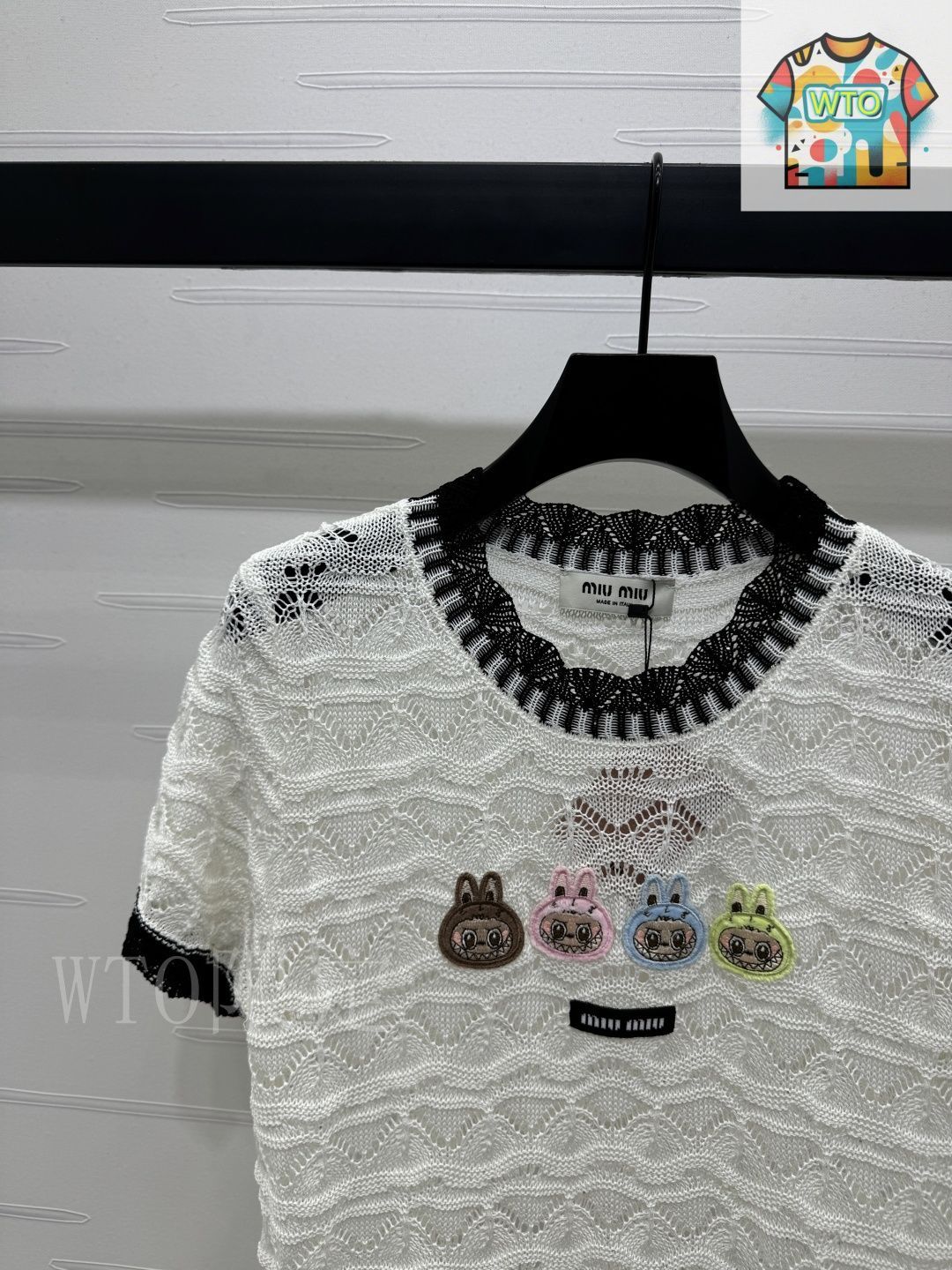 miu miutシャツ Miu Miu T Shirt White Womens Miu Miu
