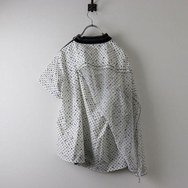 sacai / サカイ　ポルカドットブラウス　20ss 人気】サカイ☆20SS ポルカドット ドッキング Tシャツ ブラウス