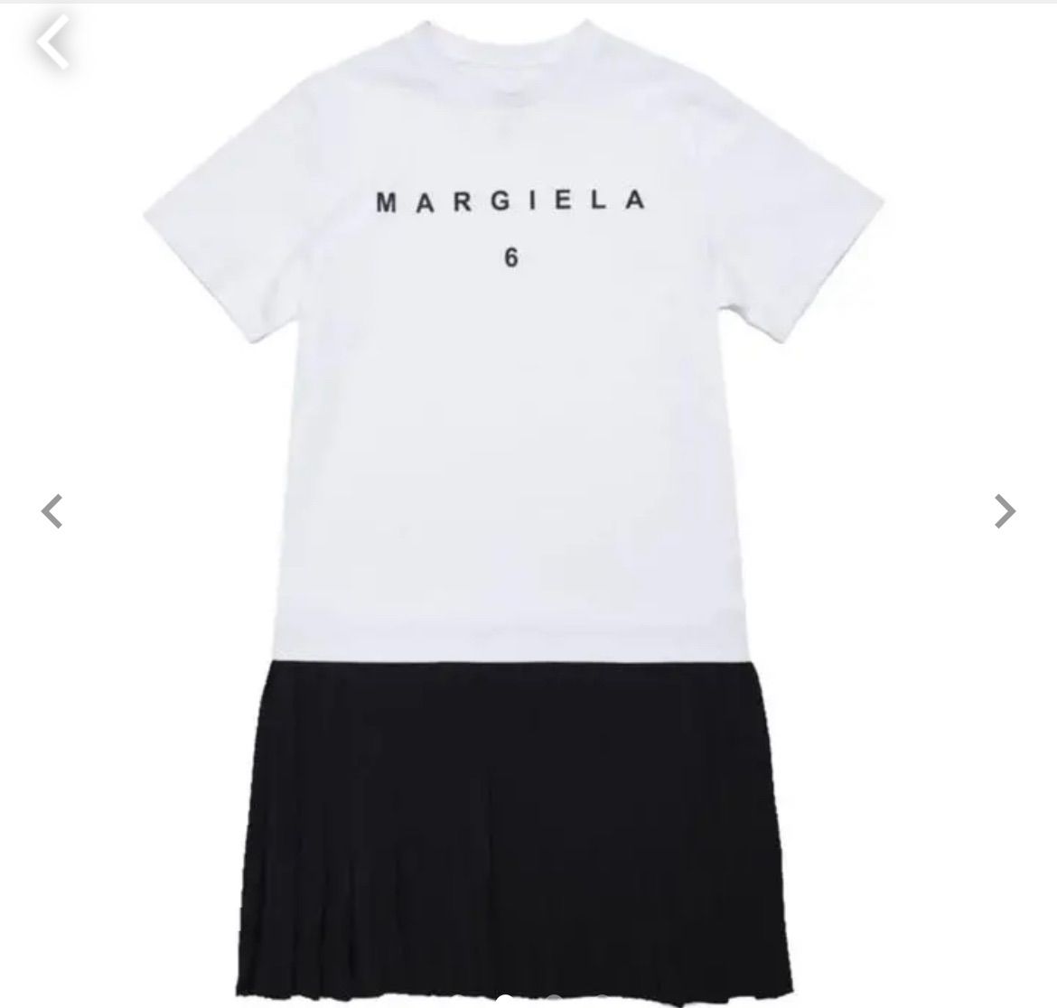 MM6 maison margiela ロゴ プリーツ ワンピース - メルカリ