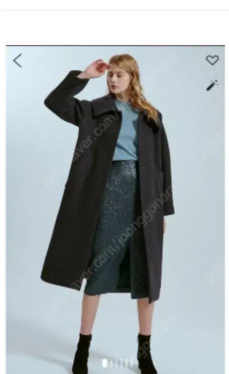 ランバンコレクション ヘリンボーン カシミア ウール BIG サイズ