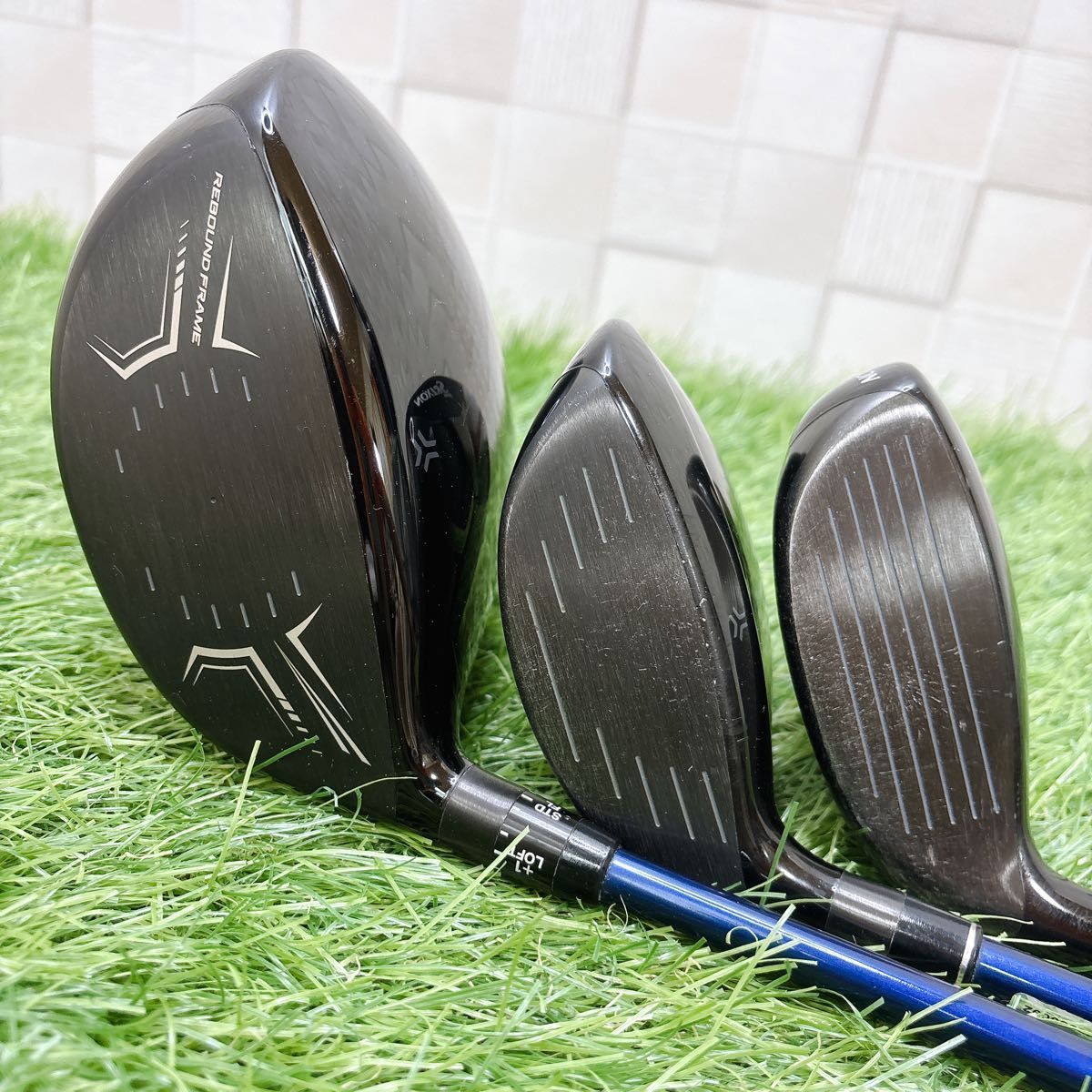 スリクソン ZX5 ZX メンズゴルフ 1w 5w 4U ウッド3本セット フレックス